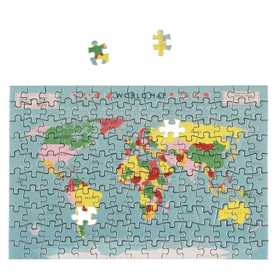 World Map 150 Piece Jigsaw in a tube