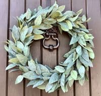 Year Round Long Leaf Faux Eucalyptus Door Wreath