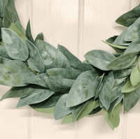 Year Round Long Leaf Faux Eucalyptus Door Wreath
