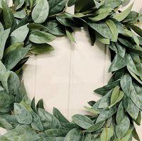 Year Round Long Leaf Faux Eucalyptus Door Wreath
