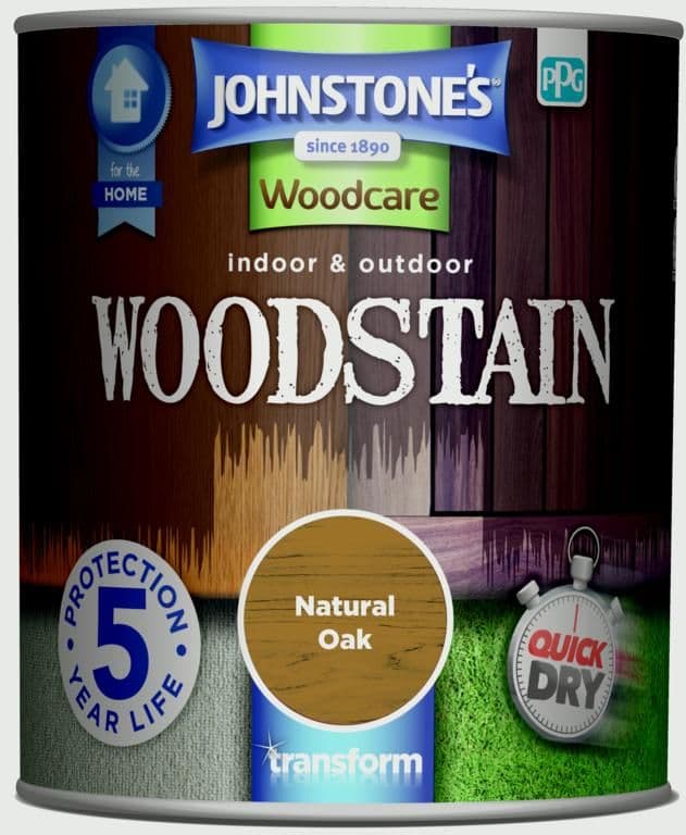 Johnstone s Indoor & Outdoor Woodstain 750ml Natural Oak