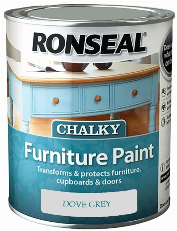 Ronseal Chalky Furniture Paint 750ml Dove Grey