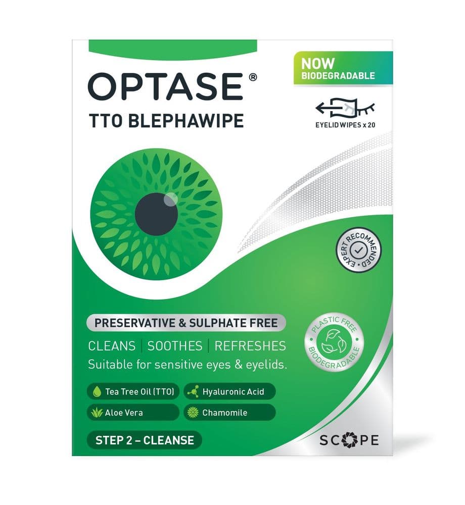 OPTASE ® Tea Tree Oil Lid Wipes