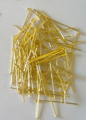 100 Brass Pins 30mm long