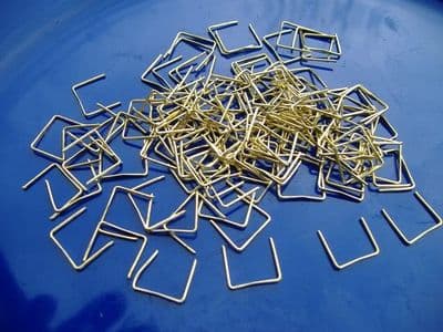 100 CLIPS - 11mm long, BRASS