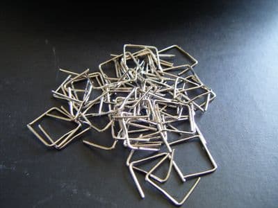 100 CLIPS - 11mm long, CHROME