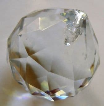 Crystal Clear Centre Ball - 50mm - Ref: WB50