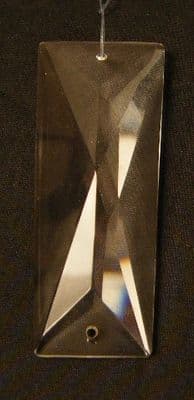 CRYSTAL COFFIN DROP, 60mm long