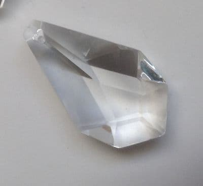 CRYSTAL HEXAGON DROP 38mm x 19mm