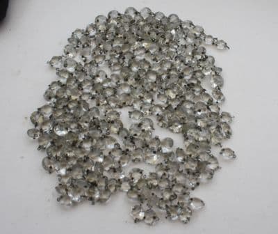 LARGE QUANTITY OF  CHANDELIER  GLASS  CRYSTAL OCTAGONS,  Double pointed faceted Ref: AJL31)