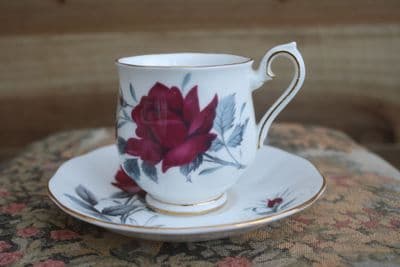 VINTAGE BONE CHINA ROYAL ALBERT CUP & SAUCER, SWEET ROMANCE  Ref: ANV28a