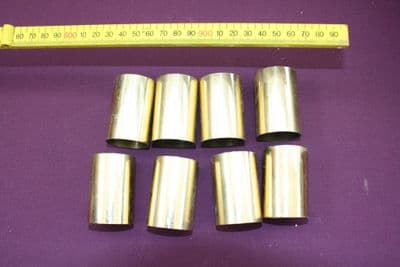 VINTAGE CHANDELIER  PARTS ;  8 BRASS TUBES  FOR SPARES REPAIRS     Ref:  AJL20C