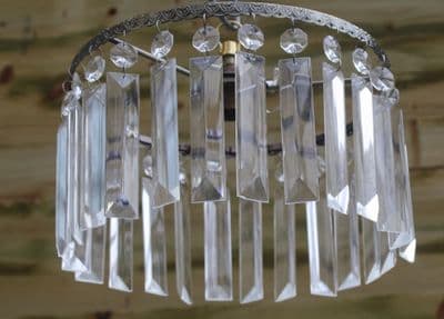 VINTAGE  CIRCULAR  WATERFALL CHANDELIER   SHADE  Ref:  AFB26a