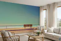 Photo wallpapers Beanch and sea view | Shop online