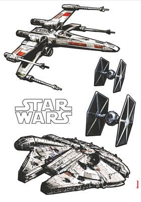100 x 70 cm Wall & Furniture stickers set Star Wars Spaceships