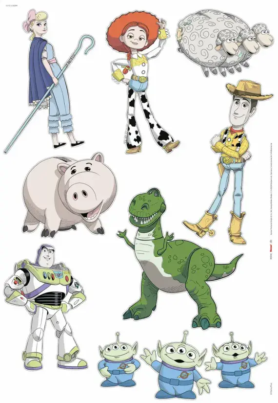 Disney Toy Story Set bedroom wall decals stickers 50x70cm | Shop online