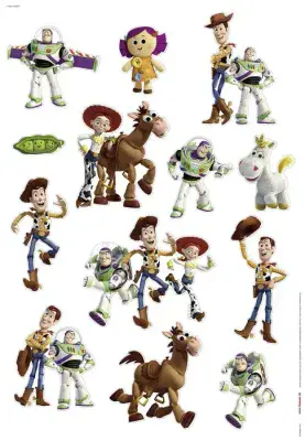 50 x 70 cm Disney & Pixar Toy Story Wall & Furniture Stickers Decals Set 