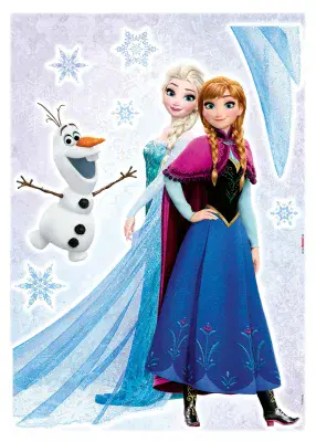 50 x 70 cm Wall & Furniture 8 stickers set Disney Elsa and Anna 