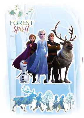 50 x 70 cm Wall & Furniture stickers Disney Frozen Forest Spirit