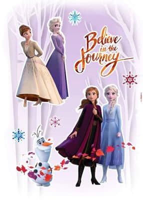 50 x 70 cm Wall & Furniture stickers set DISNEY Frozen Believe in The Journey