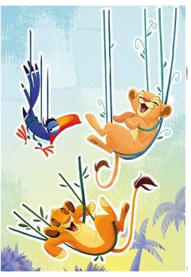 50 x 70 cm Wall & Furniture stickers set Disney Lion King Nala, Simba