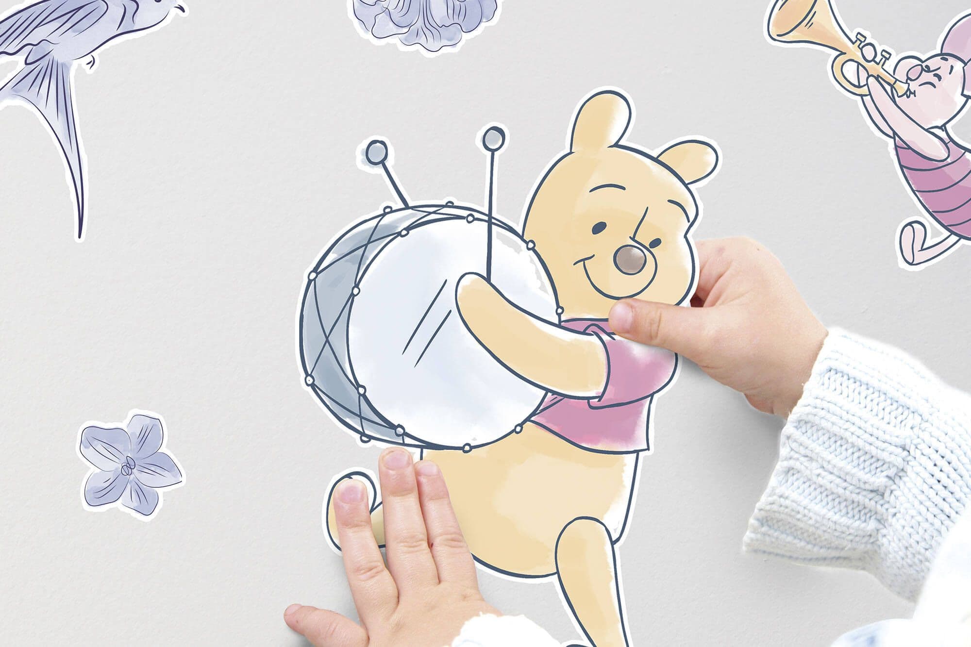 Winnie The Pooh Tiger childrens bedroom wall decal stickers 50x70cm ...