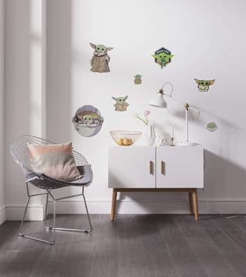 50 x 70 cm Wall & Furniture stickers set The Child Sluster Mandalorian  Baby Yoda Star Wars