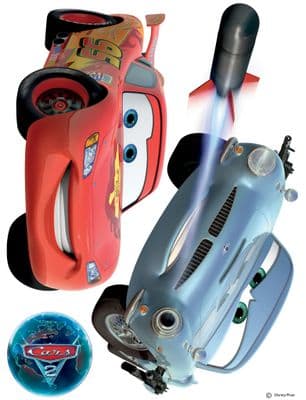 65 x 85 cm Wall & Furniture stickers decals Disney  Mcqueen & Finn Mcmissile SET