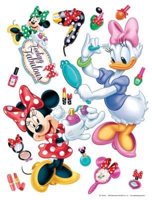 65 x 85 cm Wall & Furniture stickers decals Disney Minnie make up king size SET