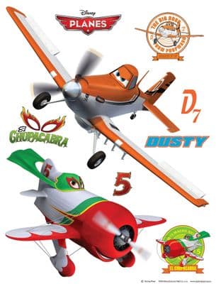 65 x 85 cm Wall & Furniture stickers decals Disney Planes Rusty SET