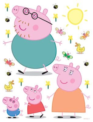 65 x 85 cm Wall & Furniture stickers SET Peppa Pig