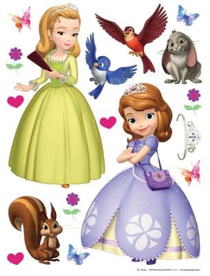 65 x 85 cm Wall & Furniture stickers Sophie Princess king size SET