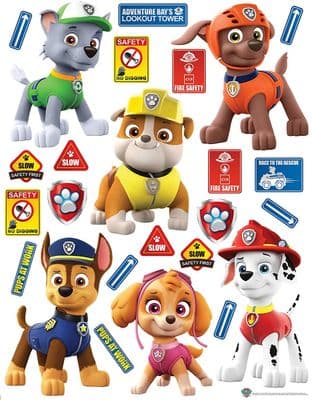 65 x 85cm Wall & Furniture stickers decals Paw Patrol SET