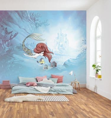 Ariel Under the Sea Disney Non-woven wallpaper 300 x 250 cm