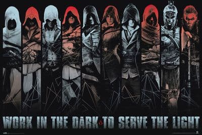 Assassin's Creed Work In The Dark Poter 61x91,5cm New Sealed Gamer room