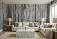 Birch Forest in the Water Wall Mural | Premium Non-Woven | Shop online