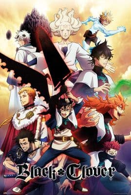 Black Clover Poster 61x91,5cm Large Size  Japanese Manga Series