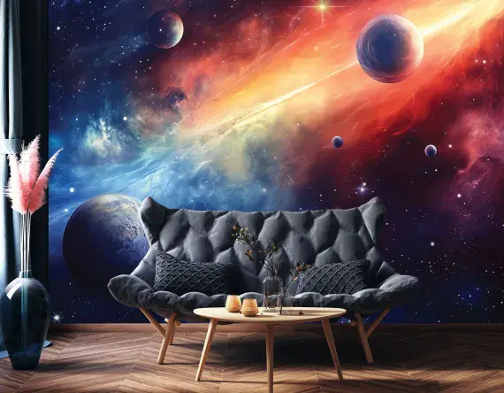 Cosmic bedroom PHOTO wallpaper from UK shop  | Buy it online