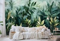 Large Plants Living Room Photo Wallpaper | Buy it online from UK shop