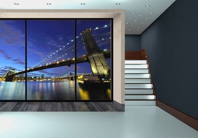 Brooklyn Bridge giant wall murals