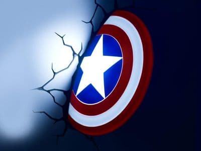 Captain America Shield 3D LED Light Marvel