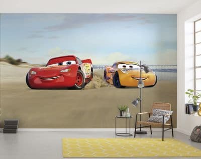 Cars Beach Race wallpaper mural