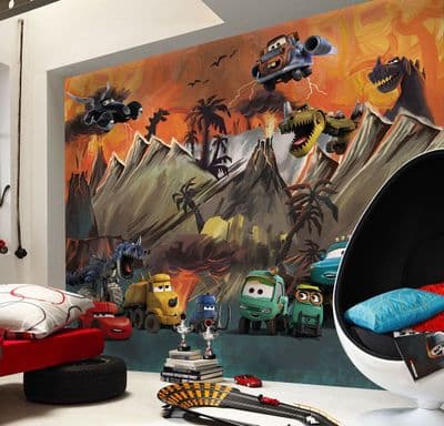 Cars Carosaurus Disney Non-woven wallpaper 300 x 250 cm