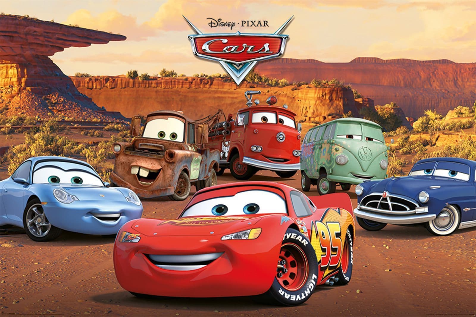 Cars Disney movie Poster 61x91.5 cm | 24x36 inch New Lightning McQueen | eBay
