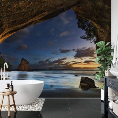 Cathedral Cove in New Zealand wall mural wallpaper Premium