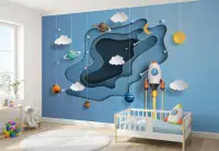 Photo wallpapers Space Papercut 3D for children's room  | Buy it online