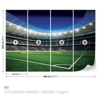 Football Stadium wall mural for kids room | Homewallmurals