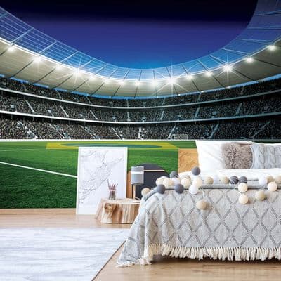 Childrens Wallpaper Football Stadium Wall Mural