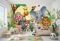 Jungle Animals wallpaper murals | Homewallmurals Shop