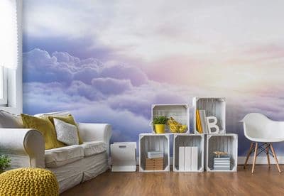 Clouds - blue sky Wall mural wallpaper